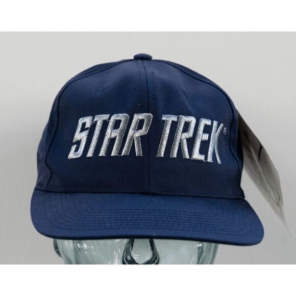 Vintage NWT‎ Star Trek 1994 ANNCO Paramount Pictures Men's Snapback Blue Cap Hat - Picture 1 of 9